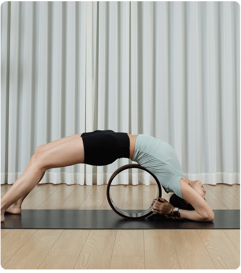 TPE Yoga Wheel (Blue+Green)